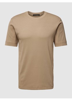 T-shirt z prążkowanym,okrągłym dekoltem model ‘Raphael’ ze sklepu Peek&Cloppenburg  w kategorii T-shirty męskie - zdjęcie 168312055