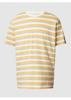 T-shirt z wiskozy ze wzorem w paski ze sklepu Peek&Cloppenburg  w kategorii T-shirty męskie - zdjęcie 168312606