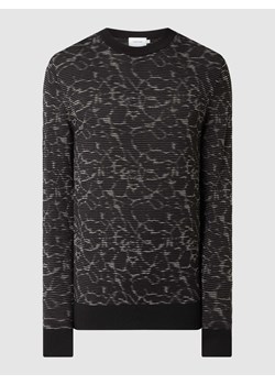 Sweter z mieszanki bawełny i jedwabiu ze sklepu Peek&Cloppenburg  w kategorii Swetry męskie - zdjęcie 168312968
