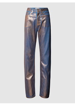 Jeansy z prostą nogawką efektem błyszczącym ze sklepu Peek&Cloppenburg  w kategorii Jeansy damskie - zdjęcie 168313268