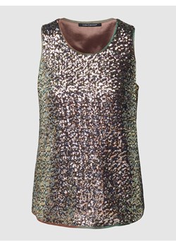 Top cekinowy z okrągłym dekoltem ze sklepu Peek&Cloppenburg  w kategorii Bluzki dziewczęce - zdjęcie 168313455