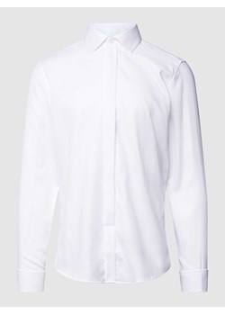 Koszula biznesowa o kroju slim fit z wyhaftowanym logo ze sklepu Peek&Cloppenburg  w kategorii Koszule męskie - zdjęcie 168313788