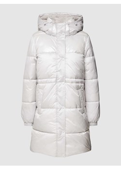 Płaszcz pikowany z kapturem w jednolitym kolorze ze sklepu Peek&Cloppenburg  w kategorii Kurtki damskie - zdjęcie 168313805
