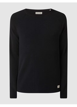 Sweter z dzianiny z naszywką z logo model ‘HILL’ ze sklepu Peek&Cloppenburg  w kategorii Swetry męskie - zdjęcie 168314807