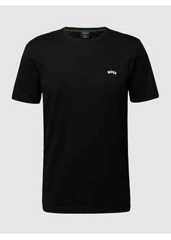 T-shirt z napisem z logo model ‘Tee Curved’ ze sklepu Peek&Cloppenburg  w kategorii T-shirty męskie - zdjęcie 168315146