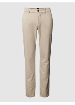 Chinosy o kroju slim fit ze wzorem w pepitkę ze sklepu Peek&Cloppenburg  w kategorii Spodnie męskie - zdjęcie 168315167
