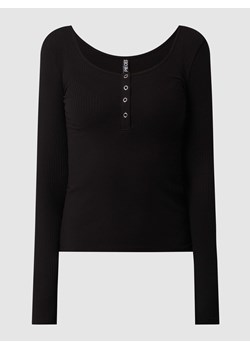 Koszulka serafino z dodatkiem streczu model ‘Kitte’ ze sklepu Peek&Cloppenburg  w kategorii Bluzki damskie - zdjęcie 168315738