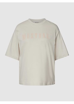 T-shirt z nadrukiem z logo model ‘Aline’ ze sklepu Peek&Cloppenburg  w kategorii Bluzki damskie - zdjęcie 168316419