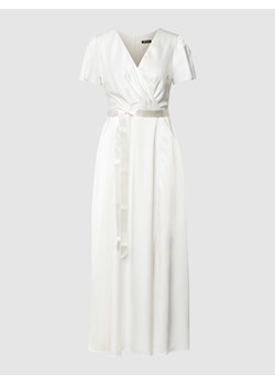 Suknia ślubna z krótkim rękawem i paskiem w talii ze sklepu Peek&Cloppenburg  w kategorii Sukienki - zdjęcie 168316428