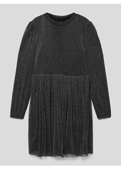 Sukienka z efektownej przędzy z bufiastymi rękawami ze sklepu Peek&Cloppenburg  w kategorii Sukienki dziewczęce - zdjęcie 168316916