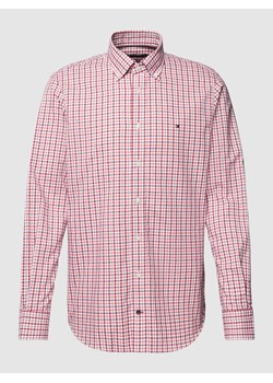 Koszula biznesowa o kroju regular fit ze wzorem w kratkę vichy i wyhaftowanym logo ze sklepu Peek&Cloppenburg  w kategorii Koszule męskie - zdjęcie 168317777