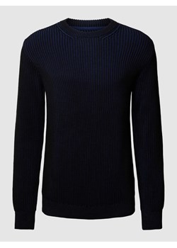 Sweter z dzianiny o dwukolorowym designie model ‘ANDRAAS’ ze sklepu Peek&Cloppenburg  w kategorii Swetry męskie - zdjęcie 168318878