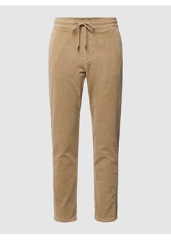 Spodnie sztruksowe z detalem z logo model ‘LINUS’ ze sklepu Peek&Cloppenburg  w kategorii Spodnie męskie - zdjęcie 168318909
