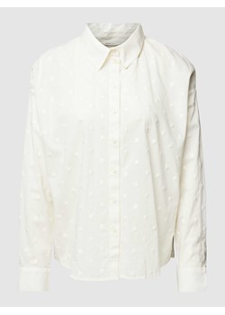 Bluzka w jednolitym kolorze z fakturowanym wzorem ze sklepu Peek&Cloppenburg  w kategorii Koszule damskie - zdjęcie 168319195