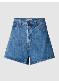 Szorty jeansowe z wysokim stanem i 5 kieszeniami ze sklepu Peek&Cloppenburg  w kategorii Szorty - zdjęcie 168320837