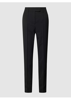 Spodnie o kroju slim fit z zakładkami w pasie i dodatkiem wiskozy ze sklepu Peek&Cloppenburg  w kategorii Spodnie damskie - zdjęcie 168321136