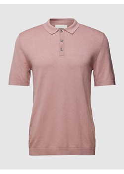 Koszulka polo z dodatkiem wiskozy i kołnierzykiem polo model ‘EMIL’ ze sklepu Peek&Cloppenburg  w kategorii T-shirty męskie - zdjęcie 168321269