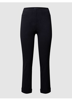 Spodnie materiałowe o kroju slim fit z elastycznym pasem ze sklepu Peek&Cloppenburg  w kategorii Spodnie damskie - zdjęcie 168322086