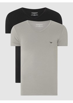 T-shirt z bawełny w zestawie 2 szt. ze sklepu Peek&Cloppenburg  w kategorii Podkoszulki męskie - zdjęcie 168323159