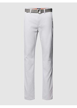 Spodnie materiałowe z paskiem ze sklepu Peek&Cloppenburg  w kategorii Spodnie męskie - zdjęcie 168323189