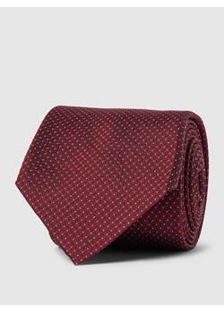 Krawat z jedwabiu z wzorem na całej powierzchni ze sklepu Peek&Cloppenburg  w kategorii Krawaty - zdjęcie 168323727