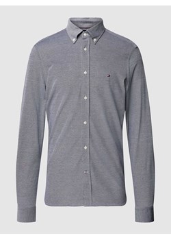 Koszula casualowa o kroju slim fit z efektem melanżowym ze sklepu Peek&Cloppenburg  w kategorii Koszule męskie - zdjęcie 168323849