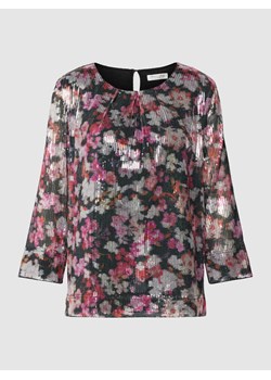 Bluzka z kwiatowym nadrukiem na całej powierzchni ze sklepu Peek&Cloppenburg  w kategorii Bluzki damskie - zdjęcie 168324057