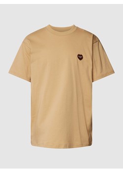 T-shirt z bawełny z detalem z logo ze sklepu Peek&Cloppenburg  w kategorii T-shirty męskie - zdjęcie 168324376