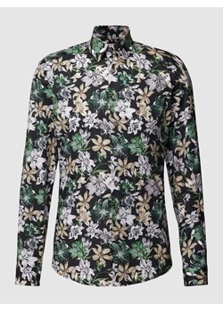 Koszula casualowa o kroju slim fit ze wzorem na całej powierzchni model ‘Superflex’ ze sklepu Peek&Cloppenburg  w kategorii Koszule męskie - zdjęcie 168324737