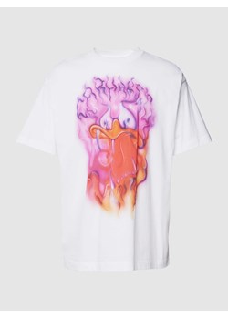 T-shirt z bawełny z nadrukiem z motywem ze sklepu Peek&Cloppenburg  w kategorii T-shirty męskie - zdjęcie 168325205