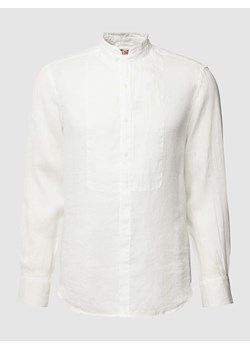 Koszula lniana ze stójką model ‘PIERRE’ ze sklepu Peek&Cloppenburg  w kategorii Koszule męskie - zdjęcie 168327156