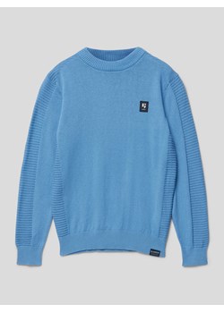 Sweter z dzianiny z okrągłym dekoltem model ‘BASIC’ ze sklepu Peek&Cloppenburg  w kategorii Swetry chłopięce - zdjęcie 168327398