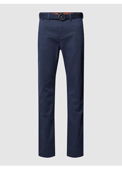 Spodnie materiałowe z paskiem ze sklepu Peek&Cloppenburg  w kategorii Spodnie męskie - zdjęcie 168327616