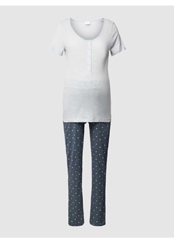 Piżama ciążowa z krótką listwą na zatrzaski model ‘MIRA STAR’ ze sklepu Peek&Cloppenburg  w kategorii Piżamy damskie - zdjęcie 168327845