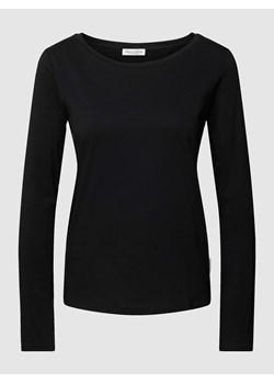 Bluzka z długim rękawem z bawełny z detalem z logo ze sklepu Peek&Cloppenburg  w kategorii Bluzki damskie - zdjęcie 168329995