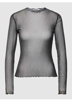 Bluzka z długim rękawem z falistym wykończeniem ze sklepu Peek&Cloppenburg  w kategorii Bluzki damskie - zdjęcie 168330136