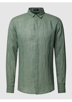 Koszula casualowa z lnu model ‘Camicia’ ze sklepu Peek&Cloppenburg  w kategorii Koszule męskie - zdjęcie 168330187