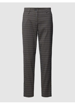 Spodnie materiałowe o skróconym kroju ze wzorem na całej powierzchni ze sklepu Peek&Cloppenburg  w kategorii Spodnie damskie - zdjęcie 168330975