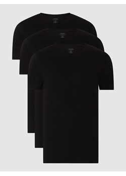 T-shirt z dodatkiem streczu w zestawie 3 szt. ze sklepu Peek&Cloppenburg  w kategorii Podkoszulki męskie - zdjęcie 168331076