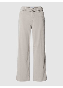 Spodnie sztruksowe z paskiem model ‘LINN’ ze sklepu Peek&Cloppenburg  w kategorii Spodnie damskie - zdjęcie 168331237