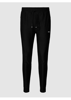 Spodnie treningowe z paskami w kontrastowym kolorze model ‘Hicon Gym’ ze sklepu Peek&Cloppenburg  w kategorii Spodnie męskie - zdjęcie 168331258