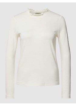 Bluzka z długim rękawem o w jednolitym kolorze ze sklepu Peek&Cloppenburg  w kategorii Bluzki damskie - zdjęcie 168331446