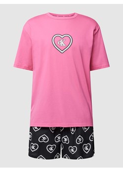 Piżama z wyhaftowanym motywem i logo ze sklepu Peek&Cloppenburg  w kategorii Piżamy męskie - zdjęcie 168331688
