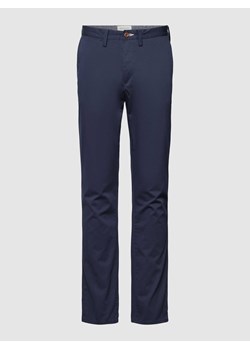 Chinosy o kroju slim fit z wpuszczanymi kieszeniami model ‘TWILL’ ze sklepu Peek&Cloppenburg  w kategorii Spodnie męskie - zdjęcie 168331787