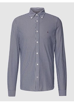 Koszula casualowa o kroju slim fit z wzorem w paski ze sklepu Peek&Cloppenburg  w kategorii Koszule męskie - zdjęcie 168331978