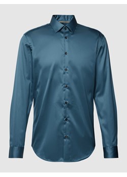 Koszula biznesowa o kroju slim fit z kołnierzykiem typu kent ze sklepu Peek&Cloppenburg  w kategorii Koszule męskie - zdjęcie 168332158