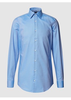 Koszula biznesowa o kroju slim fit z kołnierzykiem typu kent ze sklepu Peek&Cloppenburg  w kategorii Koszule męskie - zdjęcie 168332485