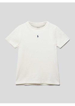 T-shirt z wyhaftowanym logo ze sklepu Peek&Cloppenburg  w kategorii T-shirty chłopięce - zdjęcie 168332518