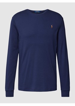 Bluzka o kroju slim fit z długim rękawem i wyhaftowanym logo ze sklepu Peek&Cloppenburg  w kategorii T-shirty męskie - zdjęcie 168332646