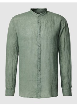 Koszula casualowa z lnu ze stójką ze sklepu Peek&Cloppenburg  w kategorii Koszule męskie - zdjęcie 168333457